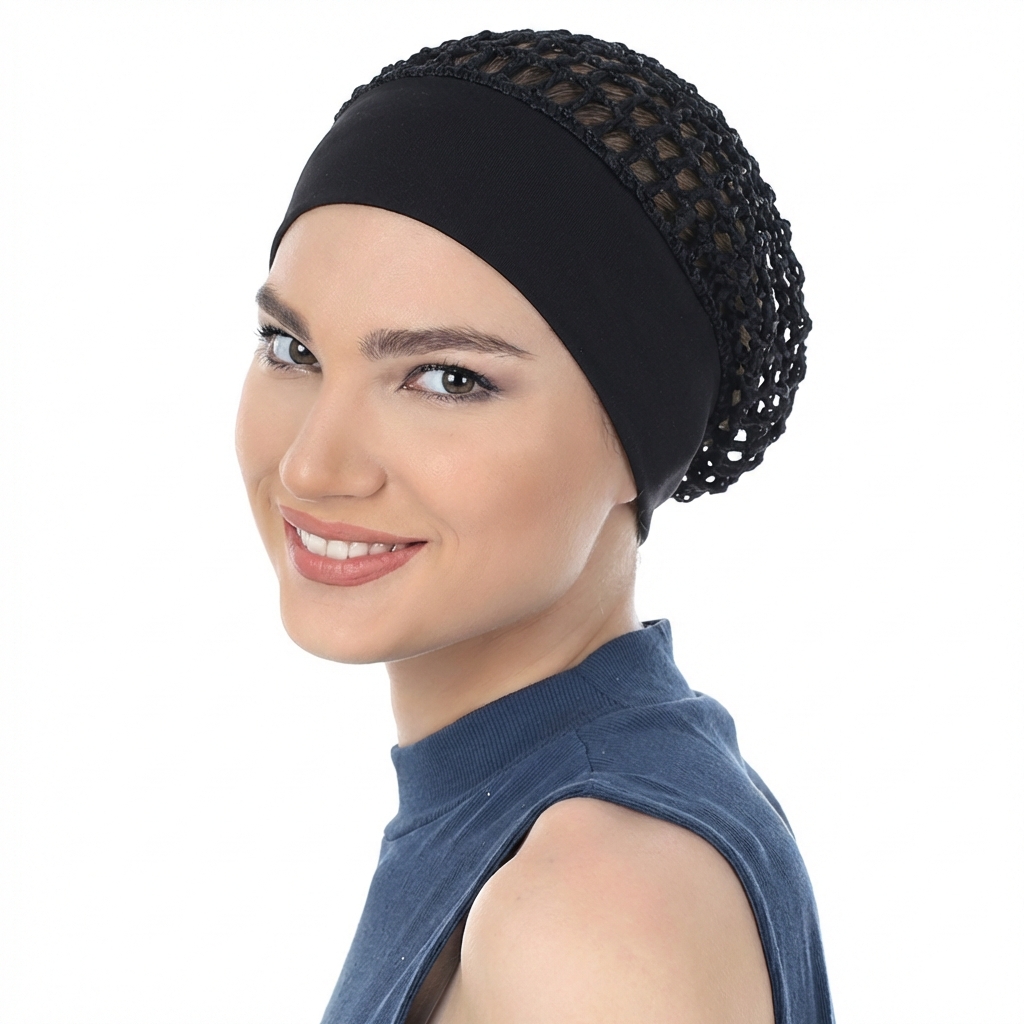 Hair Net Invisible - Yeni Kadınlar Esnek Geniş Bantlı Tığ